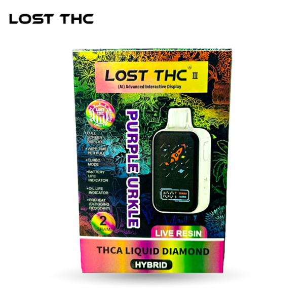 LOST THC LIQUID DIAMONDS THC-A DISPOSABLE VAPE 2GM/5CT/PK